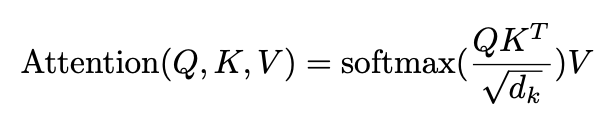Scaled Dot-Product Attention Equation